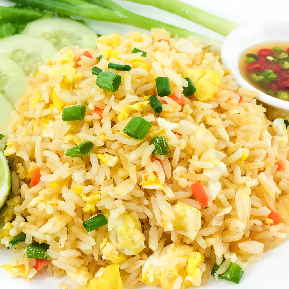 Thai-style fried rice with scallions at Ming Wok, a Chinese Restaurant in Fort Worth
