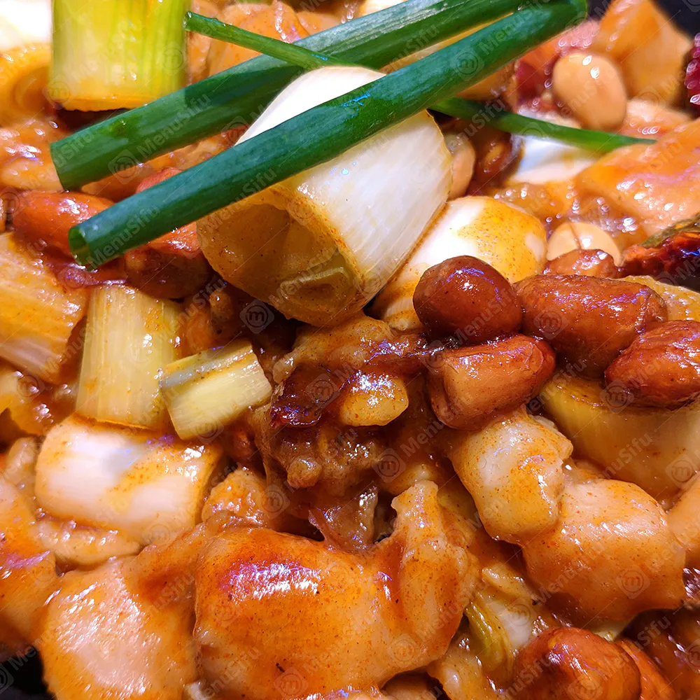 Spicy kung pao chicken with peanuts at Ming Wok, a Chinese Restaurant in Fort Worth